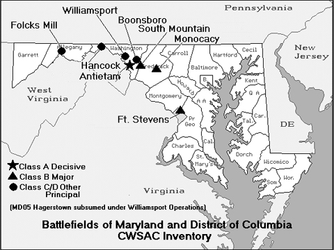 The War for Southern Independence » The Civil War in Maryland - Battles ...